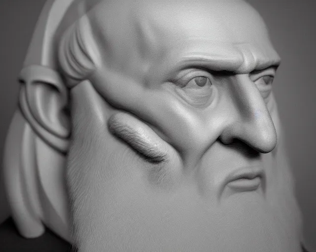 Image similar to 5 5 mm portrait photo of nostradamus with a very big nose, by greg rutkowsky. highly detailed 8 k. intricate. lifelike. soft light. nikon d 8 5 0. cinematic post - processing