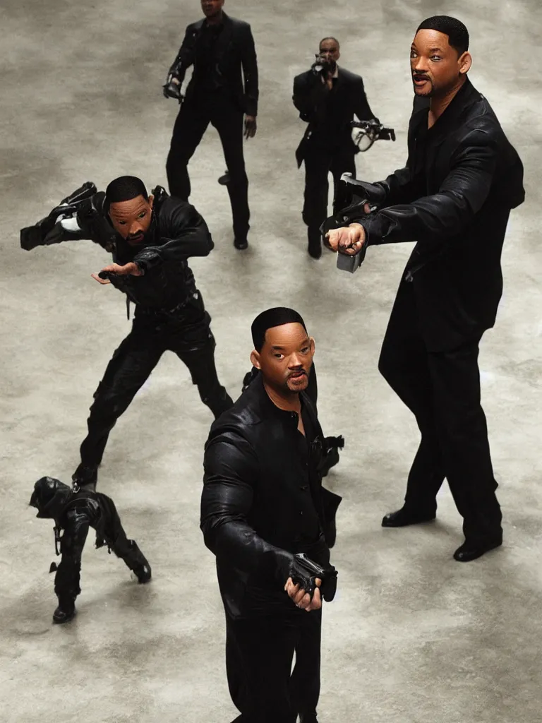 Prompt: Will Smith as Neo