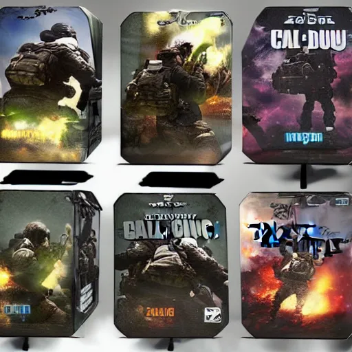 Image similar to call of duty game cube box art epic battle scene explosion tanks guns zombies