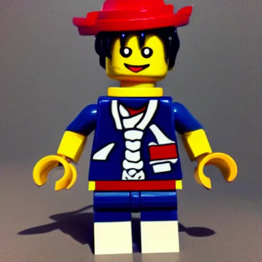 Prompt: Luffy as a Lego,