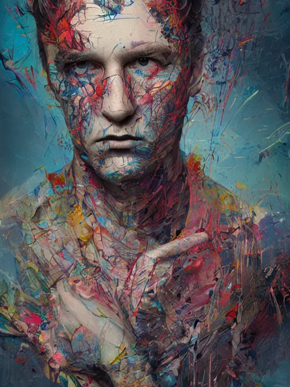 Prompt: art portrait of tom grady 8k by tristan eaton Stanley Artgerm Tom Bagshaw Greg Rutkowski Carne Griffiths trending on DeviantArt face en