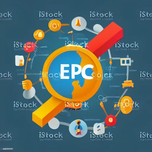 Image similar to logomark epic company of the future, AI art, epic, vector art