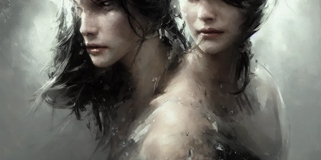 Image similar to beautiful painting by jeremy mann, a female paladin absurdly beautiful, elegant, ultrafine hyperrealistic detailed face illustration by wlop and artgerm and greg rutkowski, intricate linework, sharp focus, smooth, octopath traveler, final fantasy, unreal engine, dramatic lighting, ethereal, 8 k