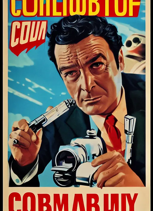 Image similar to columbo in 1 9 5 0 s pulp sci - fi movie poster, retrofuturism, highly detailed, mgm studios, david klein, reynold brown