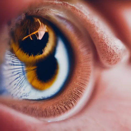 Image similar to macro photo of a womans eye