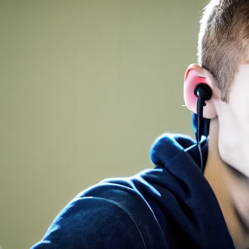 Image similar to vitalik buterin in headphones. 8 5 mm