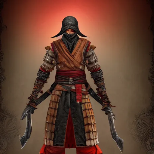 Artistic depiction of a hip hop ninja pirate character