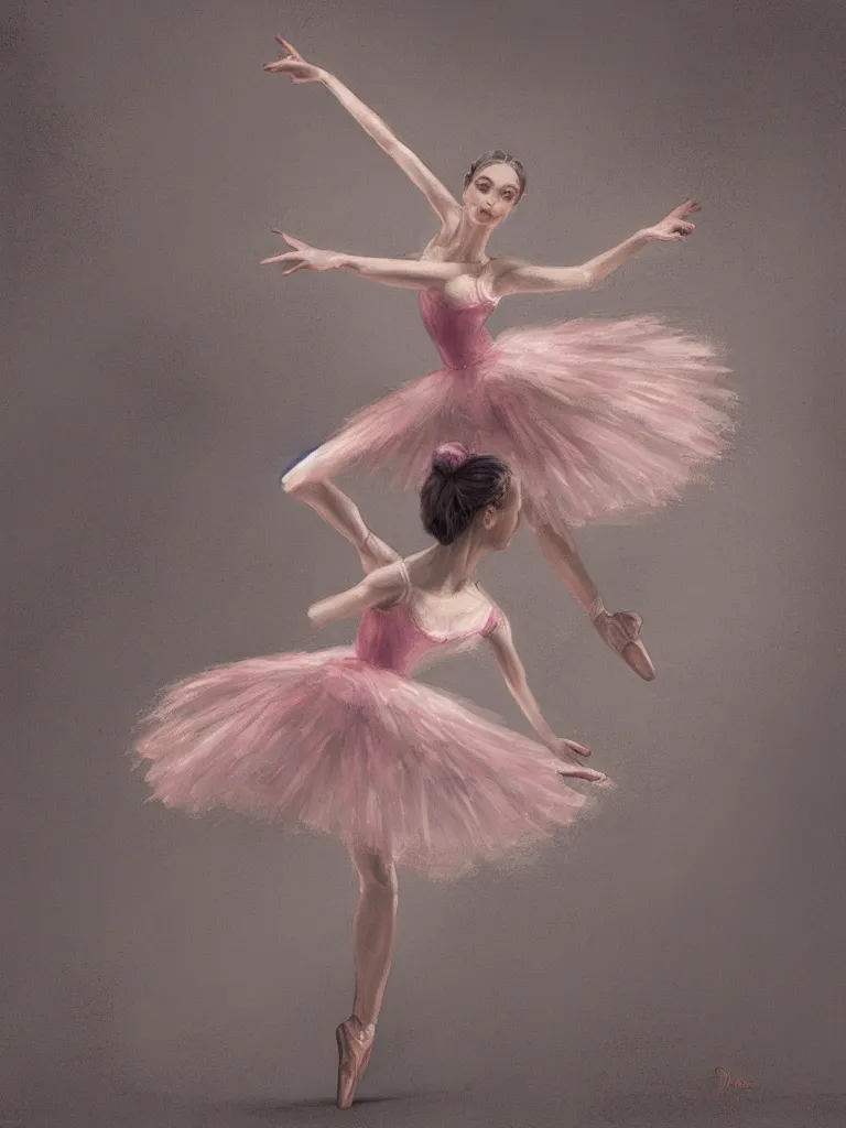 Image similar to ballerina by disney concept artists, blunt borders, rule of thirds