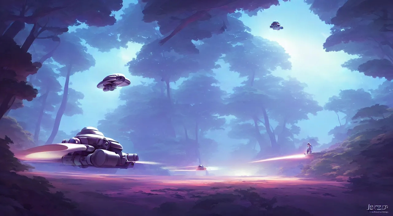 Prompt: hovering spacecraft going through a forest, in marble incrusted of legends official fanart behance hd by jesper ejsing, by rhads, makoto shinkai and lois van baarle, ilya kuvshinov, rossdraws global illumination