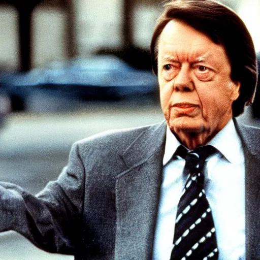 Image similar to Jimmy Carter as Greg Stillson, The Dead Zone (1983)