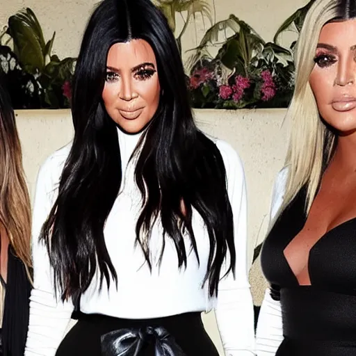 Prompt: the kardashians living in poverty