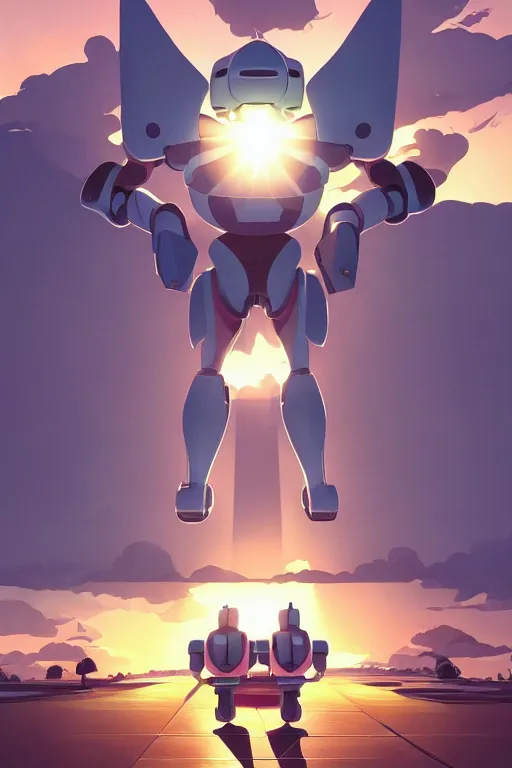 Image similar to metabots medabots medarotto medarot robot minimalist comics, behance hd by jesper ejsing, by rhads, makoto shinkai and lois van baarle, ilya kuvshinov, rossdraws global illumination ray tracing hdr radiating a glowing aura