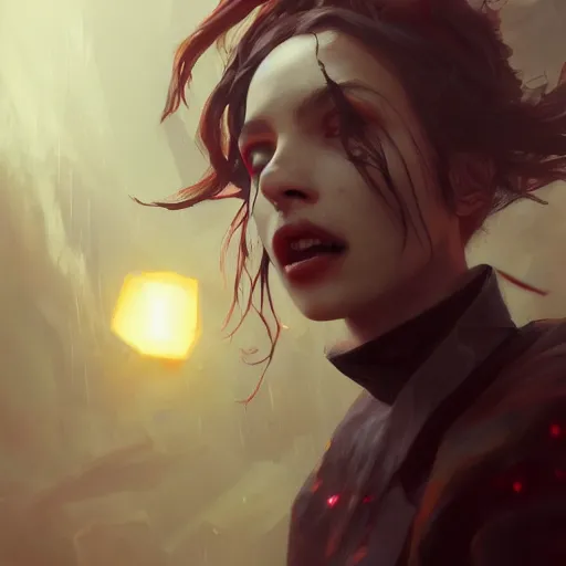 Prompt: a vampire being shamed, ultra high detailed, oil painting, greg rutkowski, charlie bowater, yuumei, yanjun cheng, unreal 5, daz, hyperrealistic, octane render, rpg portrait, dynamic lighting