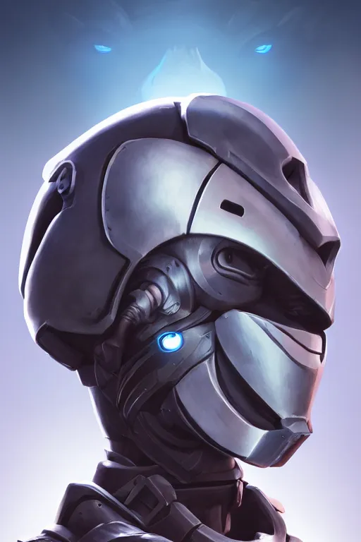 Image similar to epic mask helmet robot ninja portrait stylized as fornite style game design fanart by concept artist gervasio canda, behance hd by jesper ejsing, by rhads, makoto shinkai and lois van baarle, ilya kuvshinov, rossdraws global illumination radiating a glowing aura global illumination ray tracing hdr render in unreal engine 5