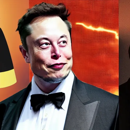 Image similar to elon musk and goku