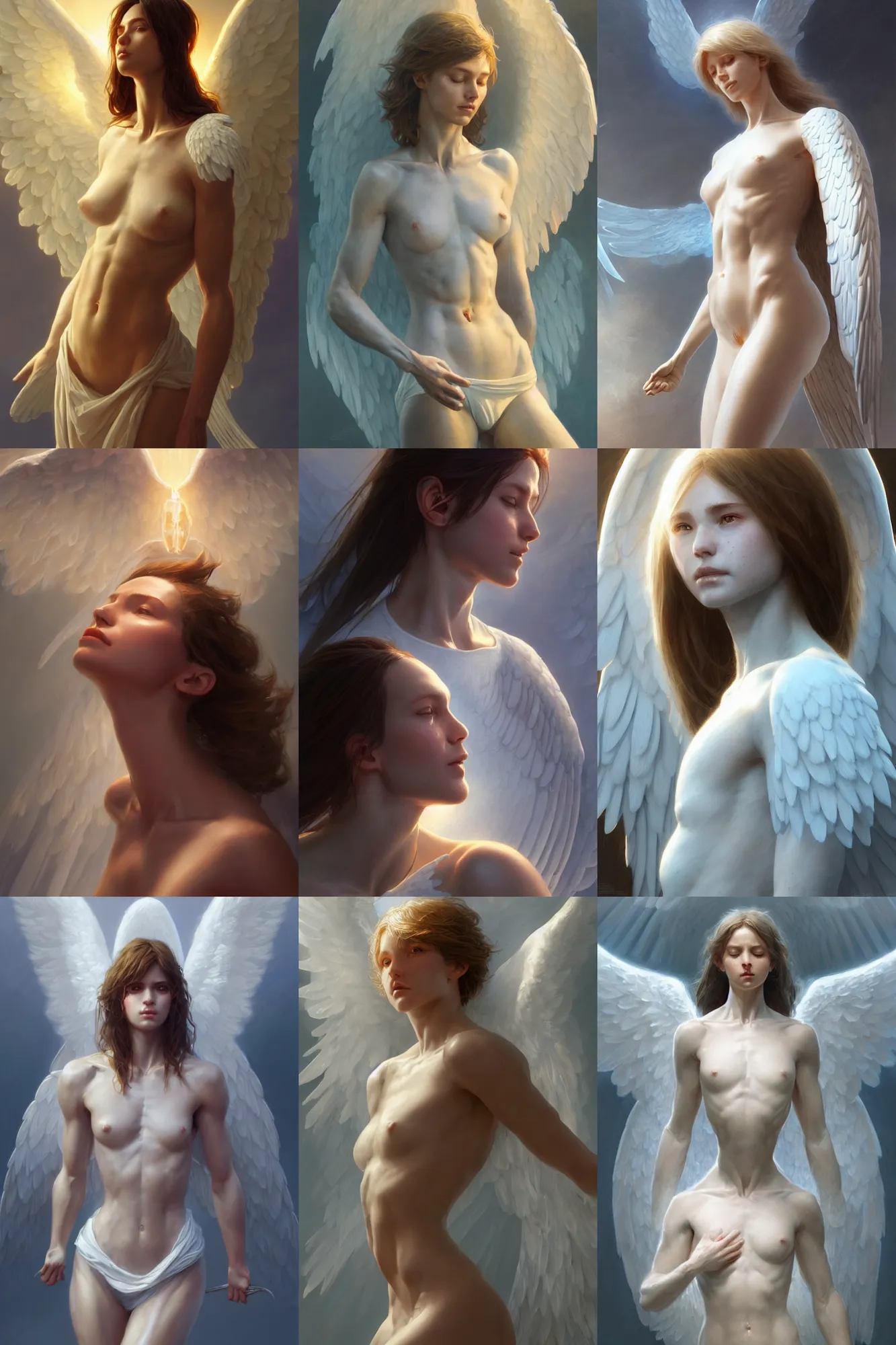 Prompt: a heavenly angel, anatomy, bathed in light, highly detailed, photorealistic, artstation, smooth, sharp focus, illustration, unreal engine 5, 8 k, art by artgerm and greg rutkowski and edgar maxence