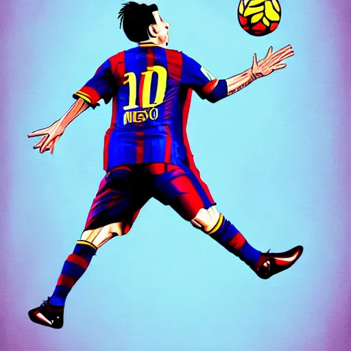 Image similar to Lionel Messi dunking on Cristiano Ronaldo, illustration, sketch