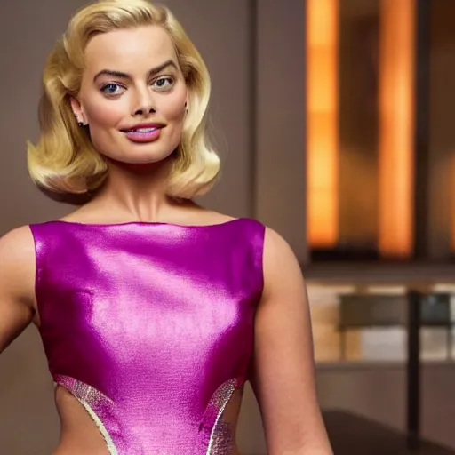 Prompt: Margot Robbie as Barbie