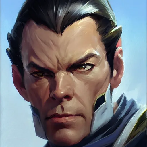 Prompt: greg manchess portrait painting of elrond as overwatch character, medium shot, asymmetrical, profile picture, organic painting, sunny day, matte painting, bold shapes, hard edges, street art, trending on artstation, by huang guangjian and gil elvgren and sachin teng