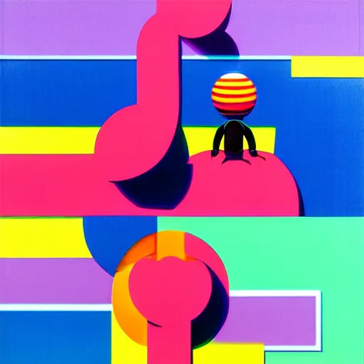 Image similar to street sign by shusei nagaoka, kaws, david rudnick, airbrush on canvas, pastell colours, cell shaded, highly detailed