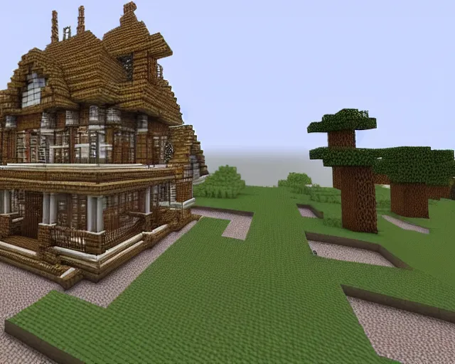 minecraft victorian house