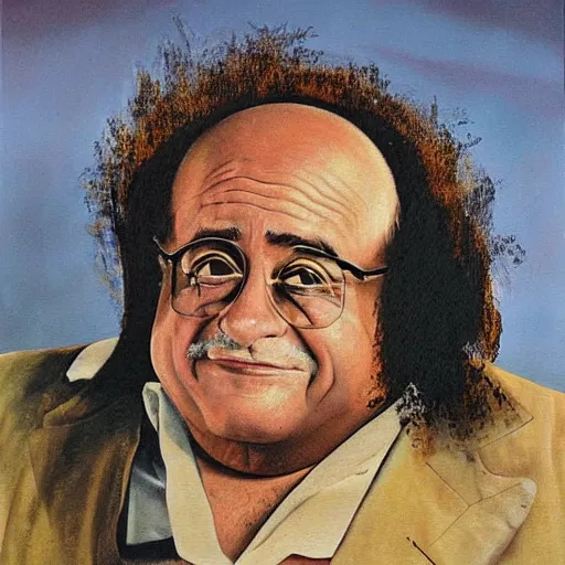 Image similar to Danny Devito painting by Salvador Dalí