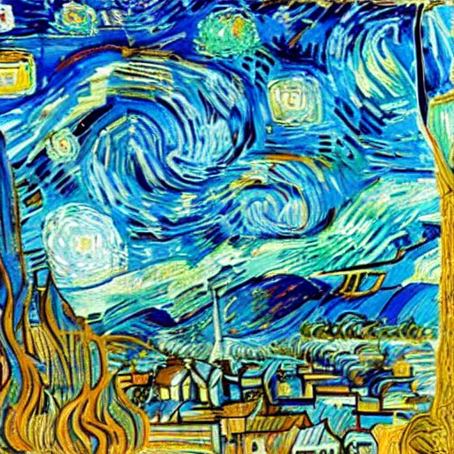 Image similar to salah liverpool by van gogh