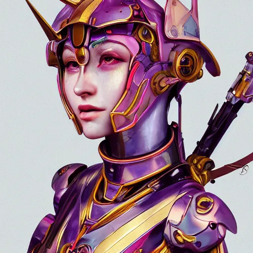 Image similar to studio portrait of lawful good colorful female holy mecha paladin absurdly beautiful, elegant, young sensual graceful woman, ultrafine hyperrealistic detailed face illustration by kim jung gi, irakli nadar, intricate linework, sharp focus, bright colors, matte, octopath traveler, final fantasy, unreal engine highly rendered, global illumination, radiant light, intricate environment