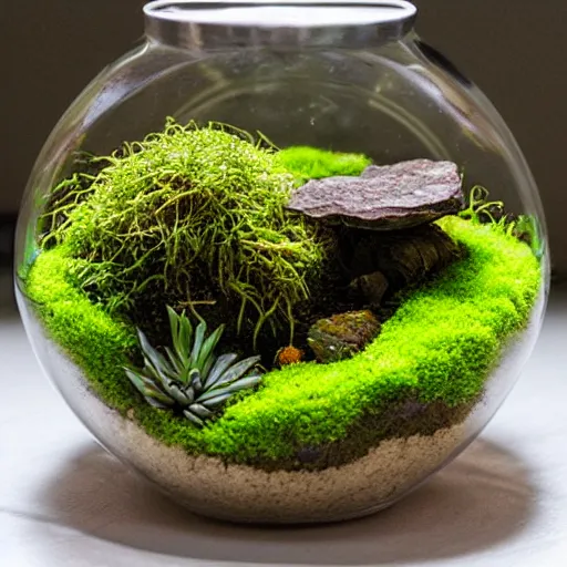 Image similar to moss terrarium