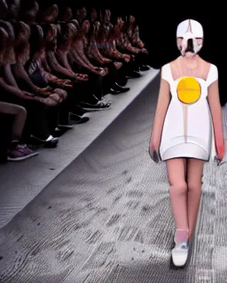 Image similar to hyperrealistic and heavy detailed balenciaga runway show of rick an morty , Leica SL2 50mm, vivid color, high quality, high textured