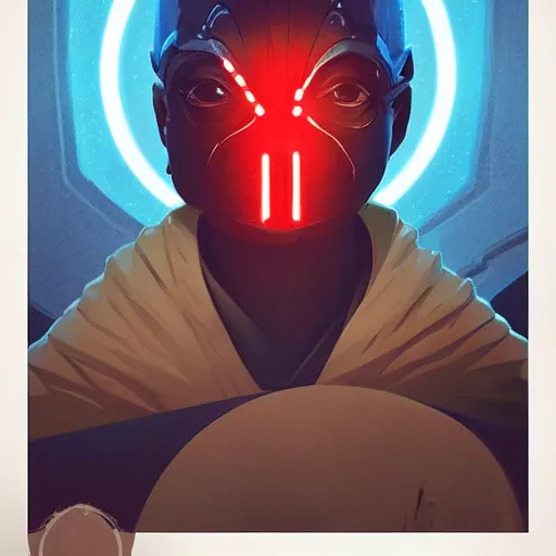 Image similar to face icon stylized minimalist star wars : episode v - the empire strikes back 1 9 8 0, loftis, cory behance hd by jesper ejsing, by rhads, makoto shinkai and lois van baarle, ilya kuvshinov, rossdraws global illumination