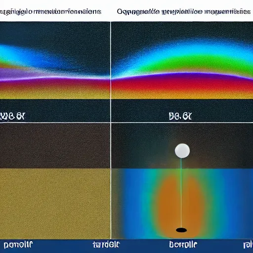 Image similar to polarized light photomagnetograph of muonic scattering among magnetic nanopillar oscillators with phonon reinforcement for plasma fusion spiral compression quantum bifringement leading to spectral alignment and coherence