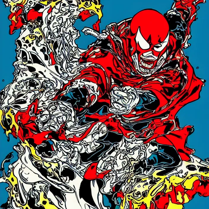 Image similar to art by todd mcfarlane