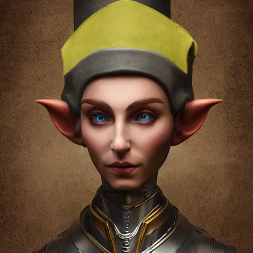 Prompt: mechanical elf, 8 k, portrait, elven, highly detailed, realistic, professional art,