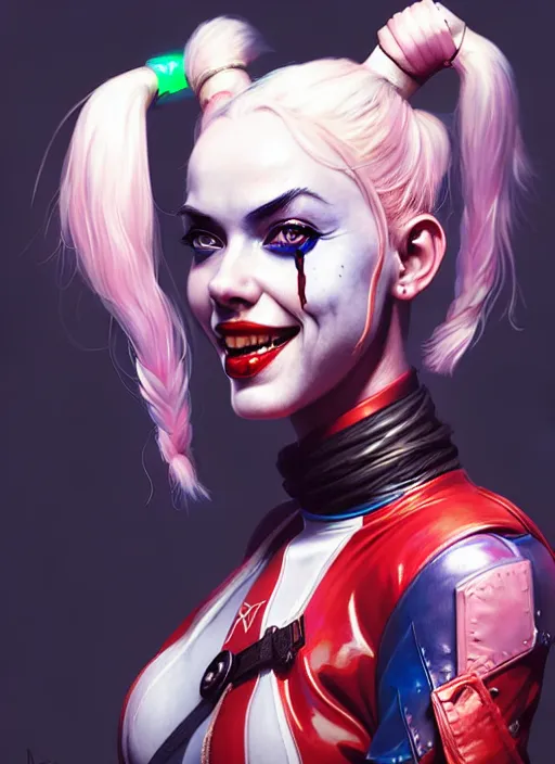 Prompt: portrait of apex legends harley quinn, intricate, elegant, glowing lights, highly detailed, digital painting, artstation, glamor pose, concept art, smooth, sharp focus, illustration, art by artgerm and greg rutkowski, artey freytag