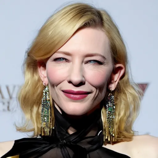 Image similar to cate blanchett, vaporeware