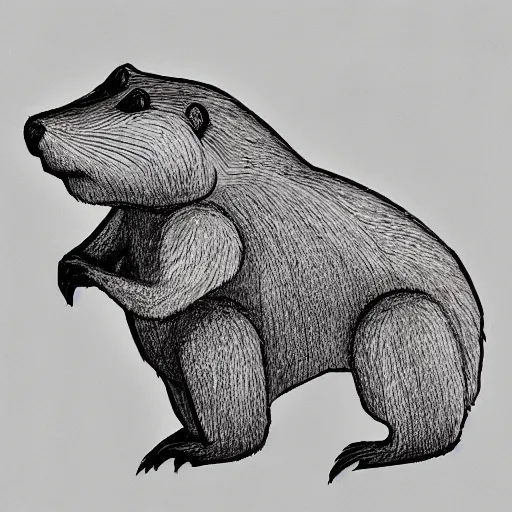 Image similar to beaver concept art style