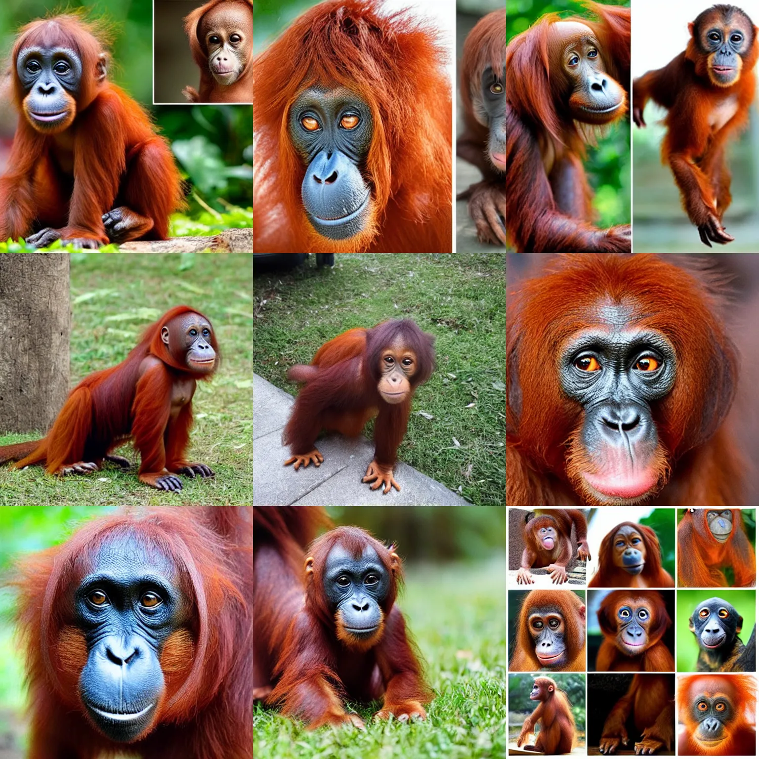 Prompt: mix between orangutan and dachshund
