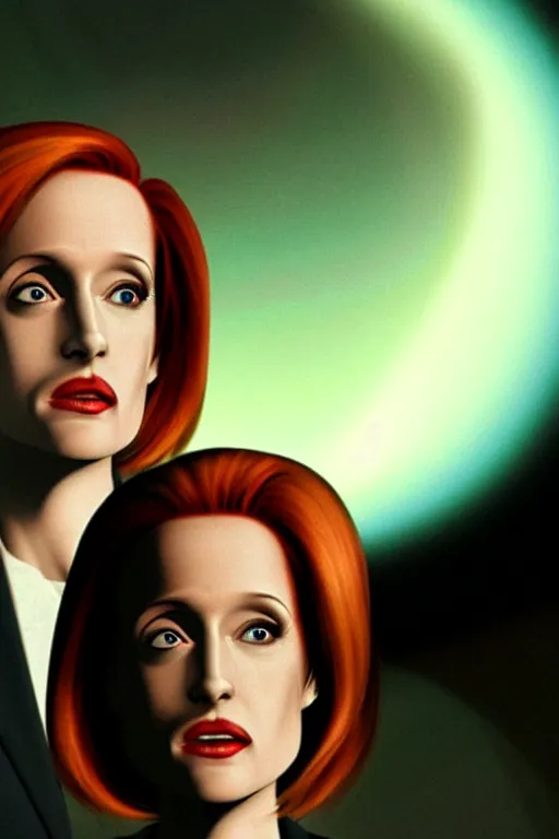 Image similar to alien dana scully