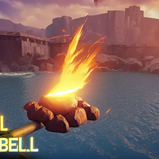 Image similar to stylized game vfx of a fireball, niagara ue5