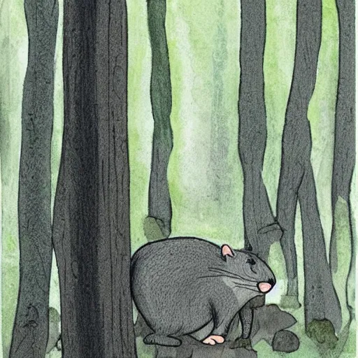 Prompt: maus in forest, by rivuletpaper, rivuletpaper art, Pinterest rivuletpaper, very detailed,