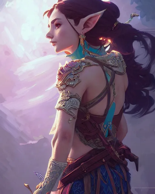 Image similar to legend of Zelda, D&D, fantasy, intricate, elegant, highly detailed, digital painting, artstation, concept art, matte, sharp focus, illustration, hearthstone, art by Artgerm and Greg Rutkowski and Alphonse Mucha