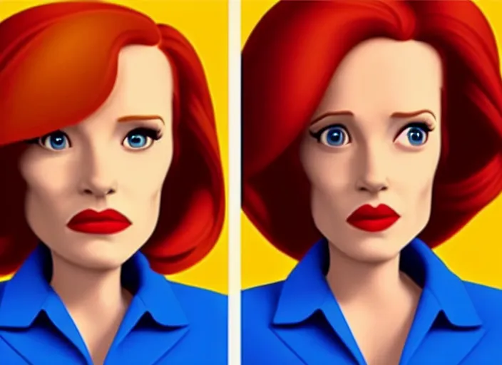 Prompt: dana scully, by disney animation