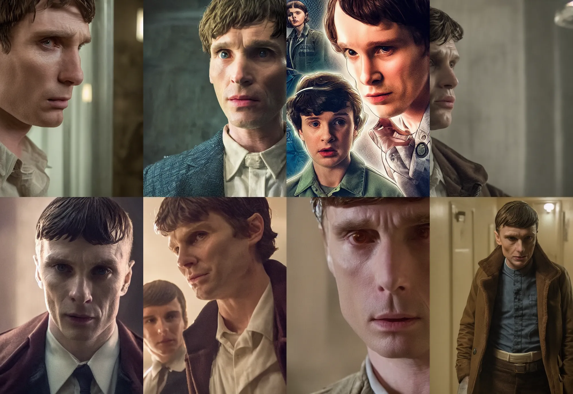 Prompt: killian murphy tomas shelby in stranger things, detailed, high resolution