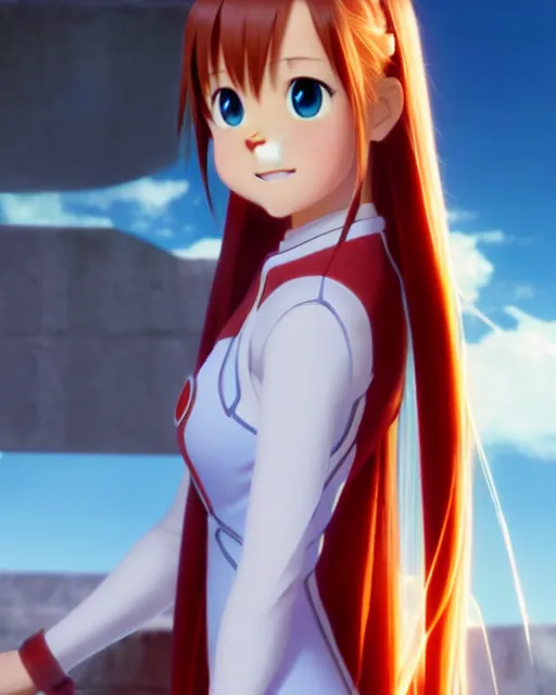 Image similar to pixar movie still photo of asuna from sao, asuna by a - 1 pictures, by greg rutkowski, gil elvgren, enoch bolles, glossy skin, pearlescent, anime, very coherent, maxim magazine, trending