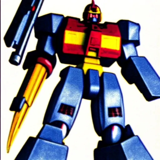 Image similar to a 1 9 8 0 s advertisement displaying a monk piloting a gundam mech suit, highly detailed, sharp focus, hq, post grunge, subtle colors.