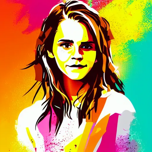 Image similar to wpap illustration of emma watson