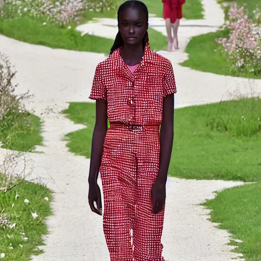 Prompt: red valentino resort 2 0 1 8 fashion show