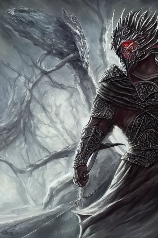 Image similar to battle mage | the elder scrolls style | digital painting | highly detailed