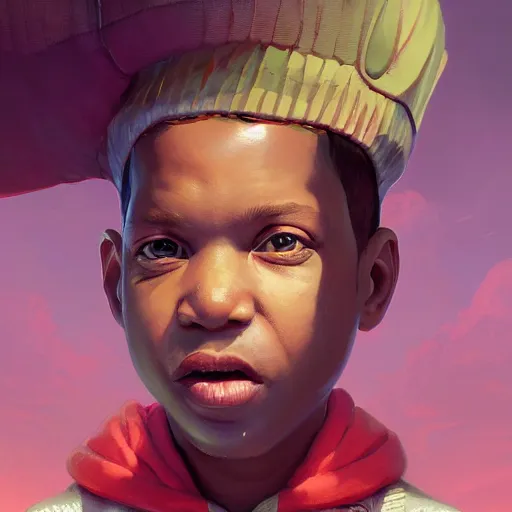 Image similar to highly detailed portrait kid reverend joy from the simpsons, in gta v, stephen bliss, unreal engine, fantasy art by greg rutkowski, loish, rhads, ferdinand knab, makoto shinkai and lois van baarle, ilya kuvshinov, rossdraws, tom bagshaw, global illumination, radiant light, detailed and intricate environment